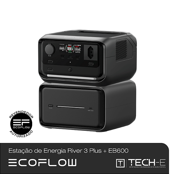 Estação de Energia River 3 Plus + Bateria Extra (EB600)