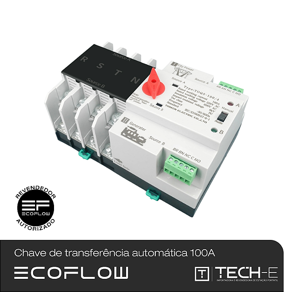 Chave de transferência automática TRIFÁSICA 100A