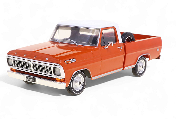 Miniatura 1974 Ford F-100 Pickup - California Classics - Laranja - 1/24