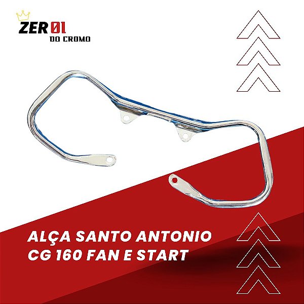 ALÇA SANTO ANTONIO CROMADA CG 160 FAN/START