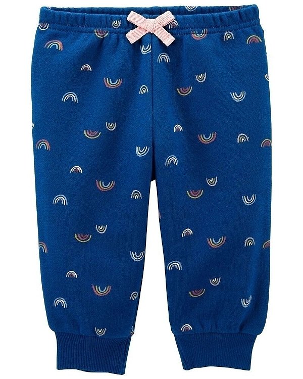 Calça Carters Bebe Moletom Arco Iris
