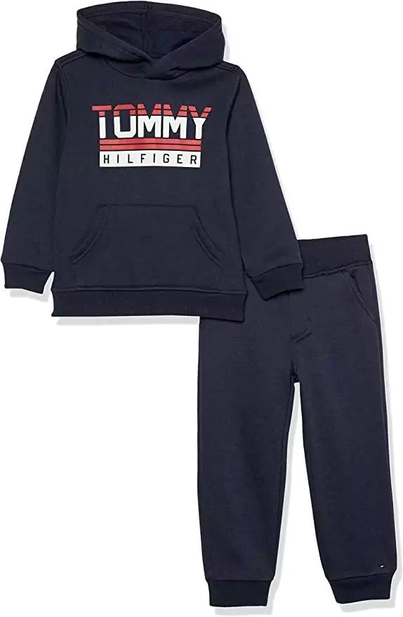 Conjunto Tommy Hilfiger Infantil 2 pecas Casaco Moletom Azul