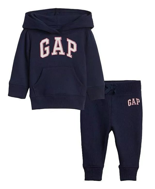 Conjunto GAP Moletom Infantil Azul e Rosa
