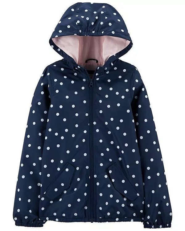 Jaqueta Carters Chuva Corta Vento Poa Azul e Rosa