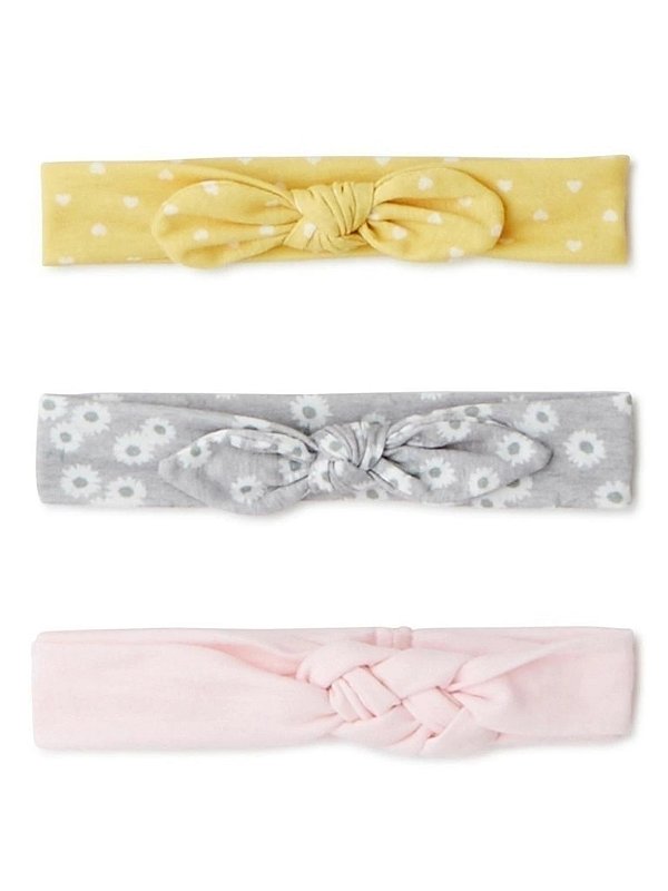 Kit Tiara Carters 3 pecas Faixa de Cabelo Bebe