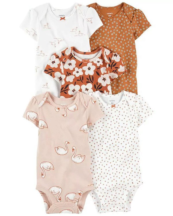 Kit Body Carters Manga Curta 5 pecas Cisne