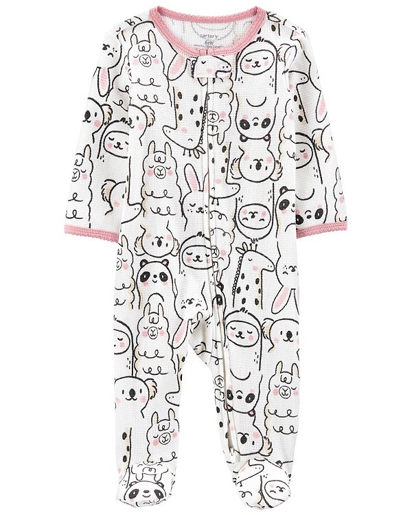 Macacão Carters Bebe Animais Rosa