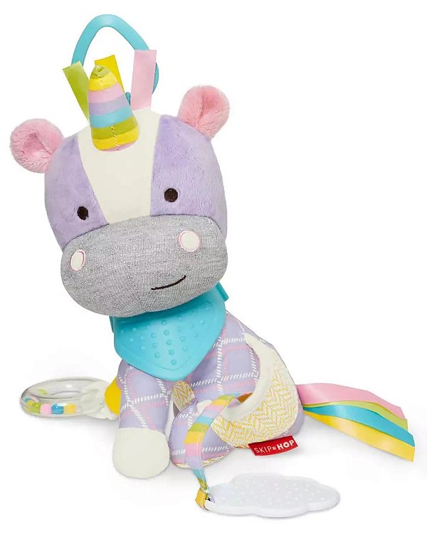 Brinquedo SKIP HOP Zoo Pelucia Unicórnio Chocalho e Mordedor