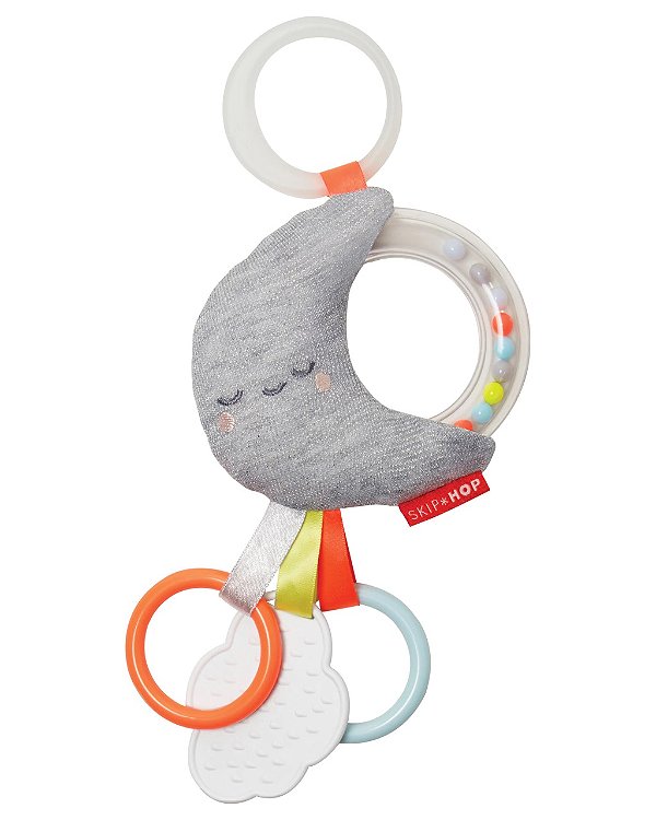 Brinquedo Infantil SKIP HOP Pelucia Lua Chocalho e Mordedor