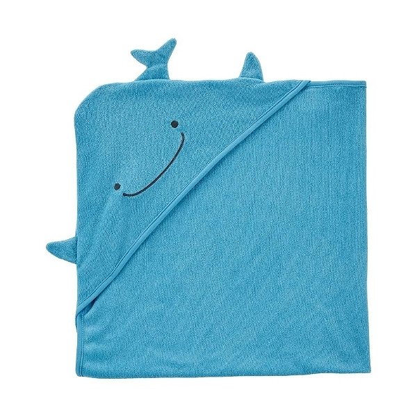 Toalha Banho Carters Infantil Bebe Baleia Azul