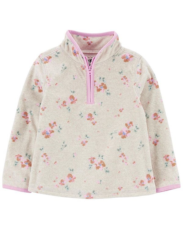 Blusa Carters Fleece Flores Oshkosh