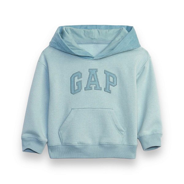 Blusa GAP Moletom Kids Azul com Veludo