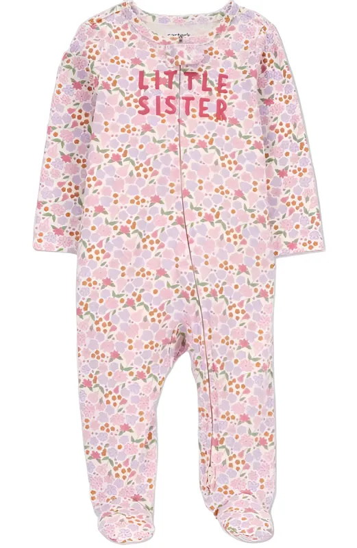 Macacão Carters Bebe Little Sister Flores