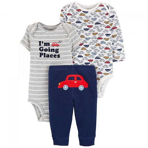 Conjunto Carters 3 pecas Longo Trio Carrinhos