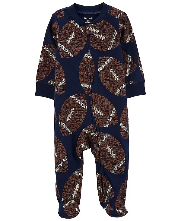Macacão Carters Bebe Futebol Americano Azul