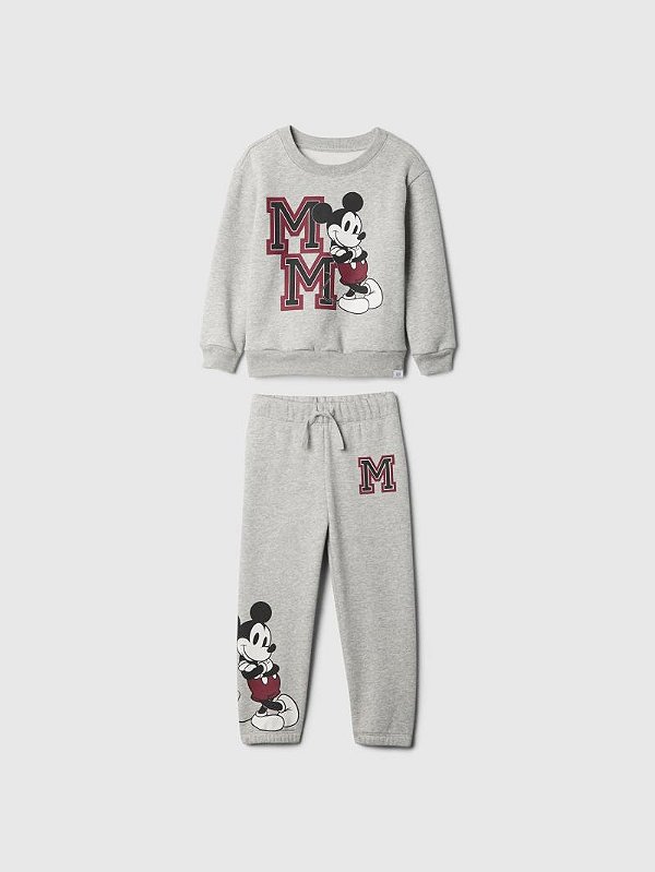 Conjunto GAP Moletom Infantil Cinza Disney Mickey Ed Ltda