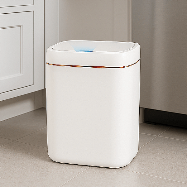 Lixeira Recarregavel Com Bateria Automatica Usb Com Sensor Sunfy - 11L