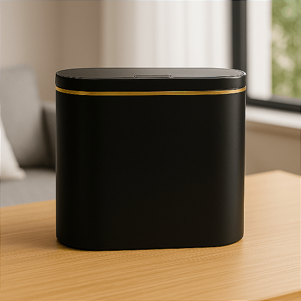 Lixeira Estreita Sem Toque Abre Sozinha Recarregavel Usb Higiênica Sunfy - 14L