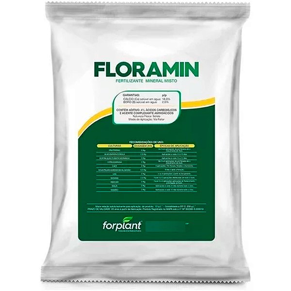 Fertilizante Foliar Floramin Biofertilizante Forplant - 1 Kg
