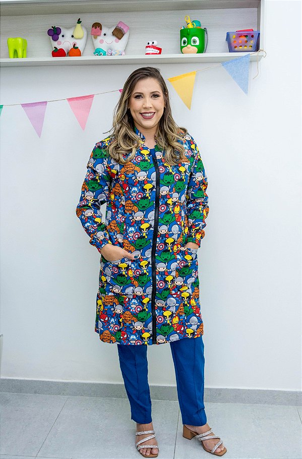 JALECO ESTAMPADO HERÓIS
