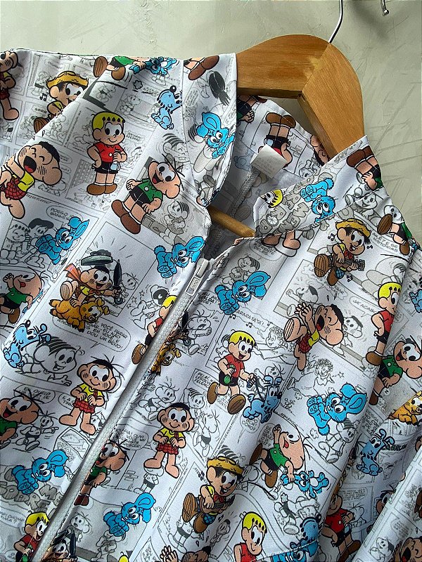 JALECO ESTAMPADO TURMA DA MÔNICA