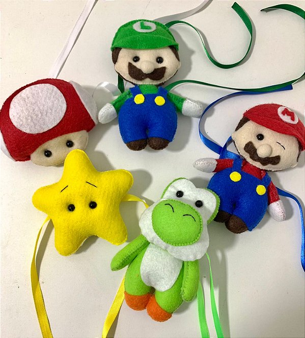 KIT GRUDADINHOS FELTRO MARIO BROS