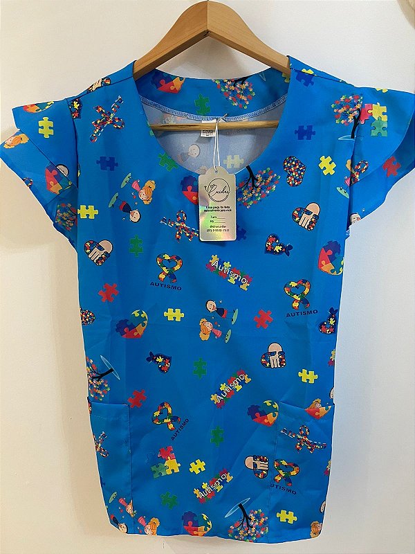 BATA WAVE COM AMARRAÇÃO AUTISMO AZUL