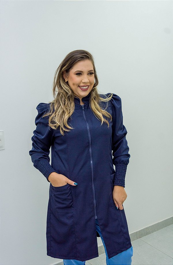 JALECO PREMIUM PRINCESA AZUL MARINHO