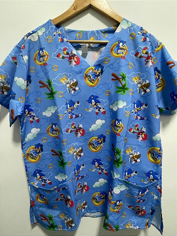SCRUB BASIC ESTAMPADO SONIC | MASCULINO