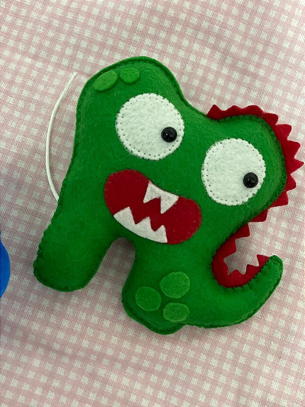 GRUDADINHO DENTINHO DINO VERDE