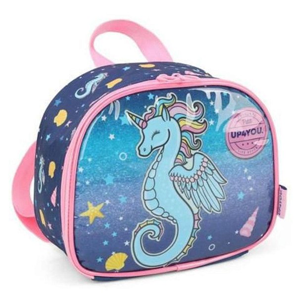 Lancheira Escolar Up4you Petit Unicornio Cavalo Marinho Luxcel