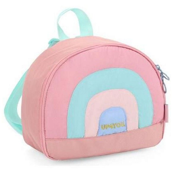 Lancheira Rosa Kids Arco Íris Up4You Luxcel Tamanho Único