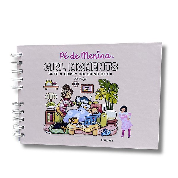 Livro De Colorir Bobbie Goods -Girls Moment-Capa Dura até 50 Páginas 120g