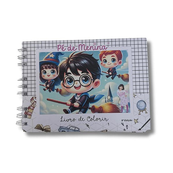 Livro De Colorir Bobbie Goods -Harry Potter-Capa Dura até 50 Páginas 120g
