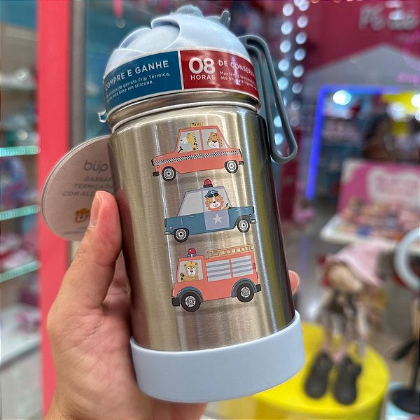 Garrafa Térmica BUP Baby: Praticidade e Estilo para a hora do lanche ou Passeio