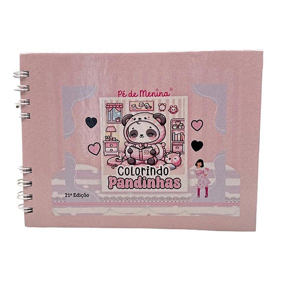Livro De Colorir Bobbie Goods -Pandinha-Capa Dura até 50 Páginas 120g