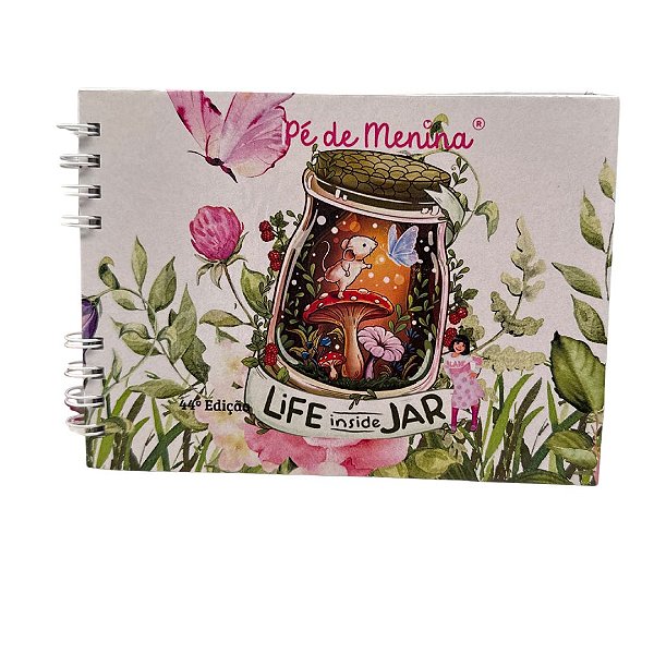 Livro De Colorir Bobbie Goods- Life Inside Jar-Capa Dura até 50 Páginas 120g