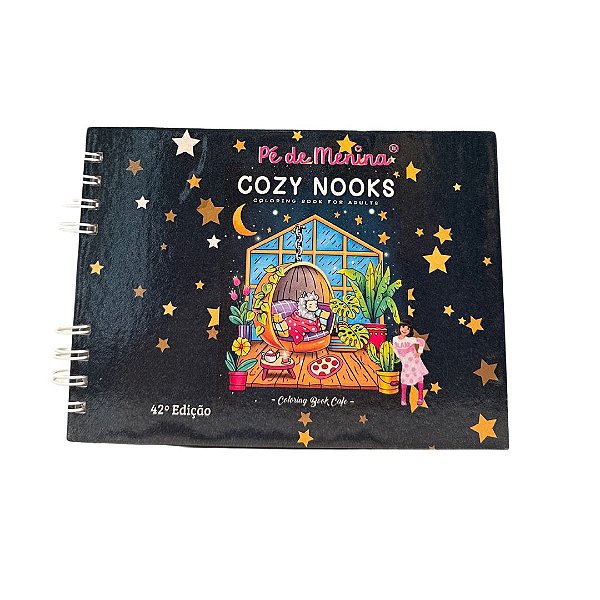 Livro De Colorir Bobbie Goods- Cozy Nooks-Capa Dura até 50 Páginas 120g