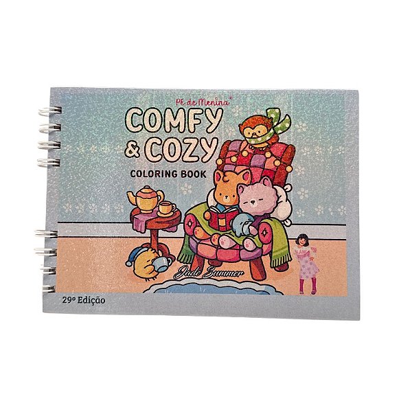Livro De Colorir -Comfy e Cozzy -Capa Dura até 50 Páginas 120g