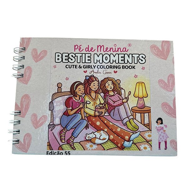 Livro De Colorir Bobbie Goods -Bestie Moments-Capa Dura até 50 Páginas 120g