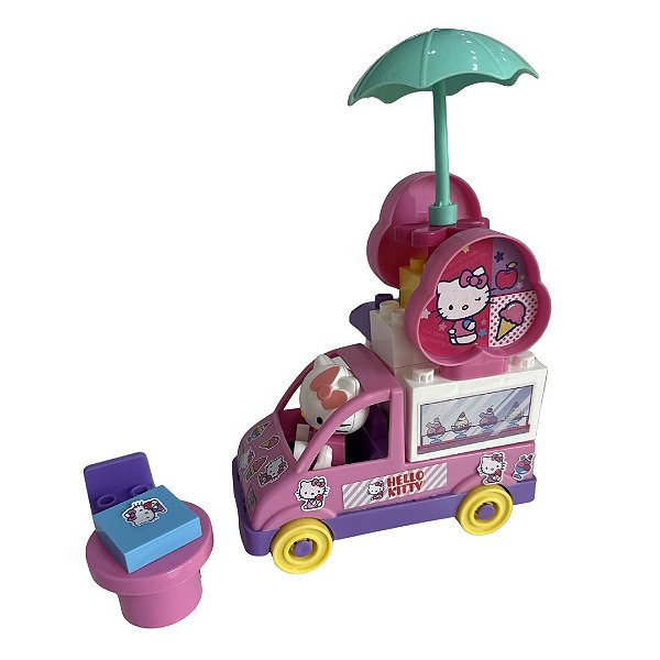 Carrinho de Sorvete Hello Kitty Blocos de Montar – 20 Peças