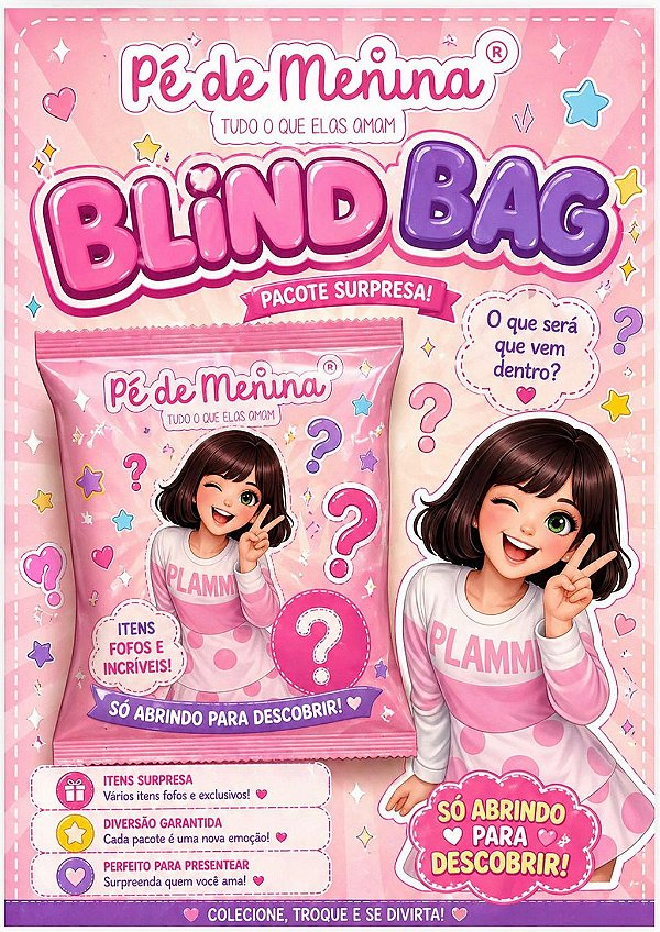 Blind Bag Papelaria Surpresa com até 12 Itens | Kit Fofo Escolar e Criativo