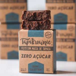 Tapibrownie Zero Açúcar Sem Glúten Com 12 Unidades