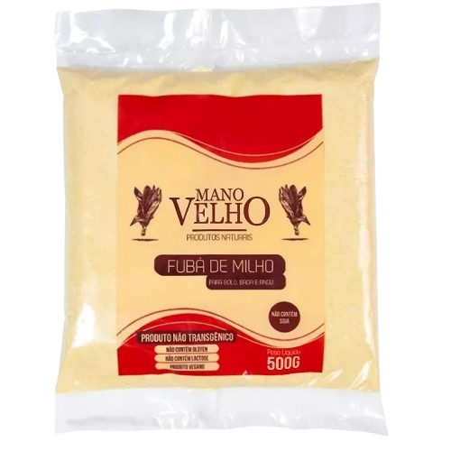 Fubá De Milho Não Transgênico 500g - Mano Velho