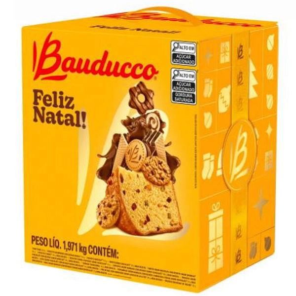 Cesta de Natal Pequena C/ 15 itens - Bauducco