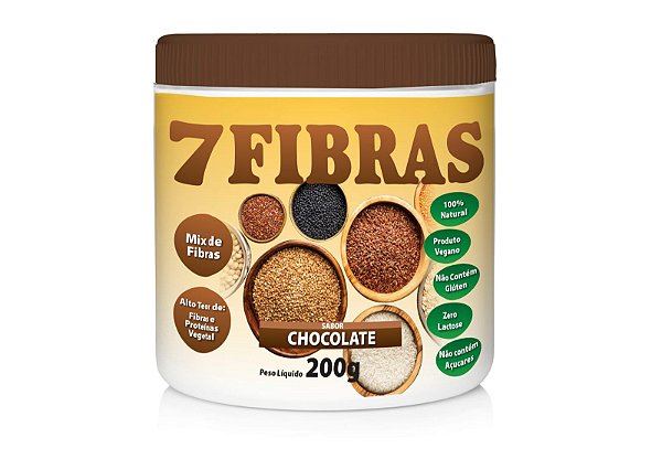 7 Fibras Sabor Chocolate Regulador Intestinal 200g - 7 Fibras