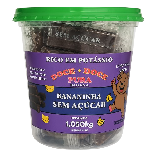 Bananinha Sem Açúcar Pote C/ 35 unidades 1,050Kg - Yes Banana