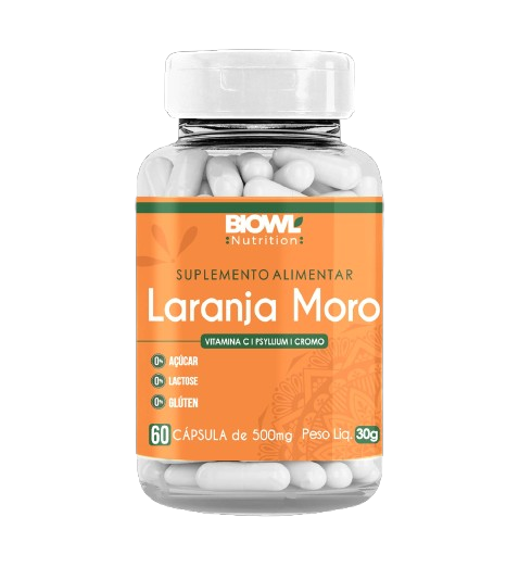 Laranja Moro 60 Cápsulas 500mg - Biowl Nutrition