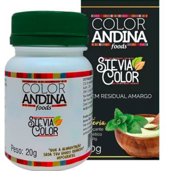 Adoçante Stévia 20g 100% Natural - Color Andina