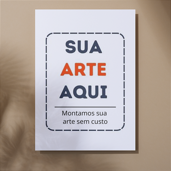 Quadro Decorativo em MDF Tamanho 29cmx41cm - Personalizado com Foto ou Frase
